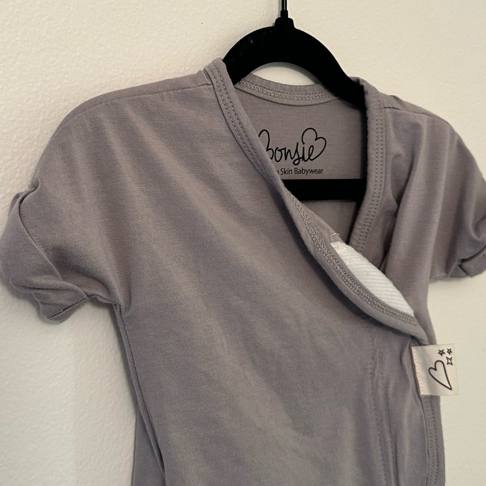 Bonsie Gray Skin to Skin Romper - Picture 2 of 3